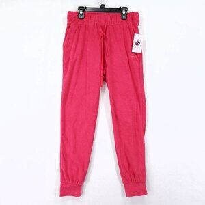 Juicy Couture Terry Cloth Jogger Size Small Drawstring Elastic Waist Preppy Pink